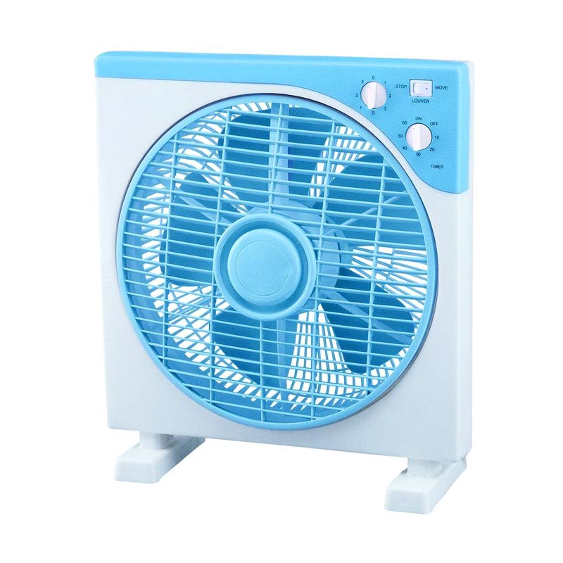 Ventilator cutie de 12 inchi cu cronometru și lamă din plastic